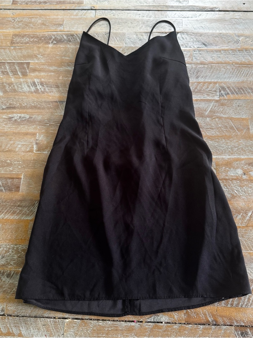 Missguided Black Mini Slip Dress